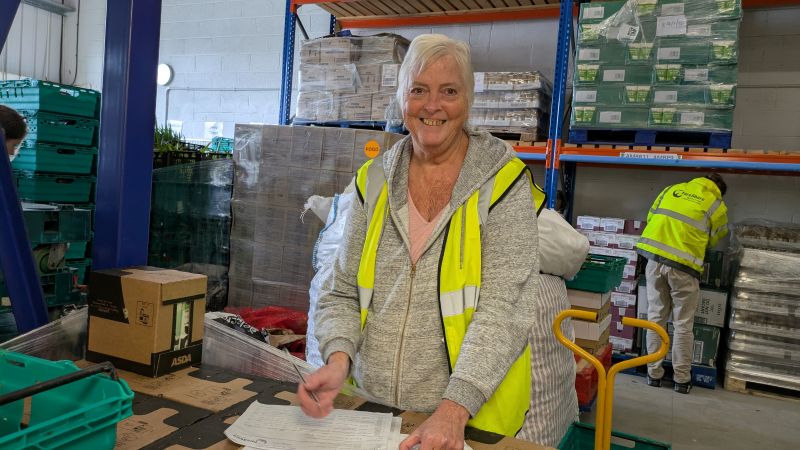 Volunteer Shona at the Plymouth hub